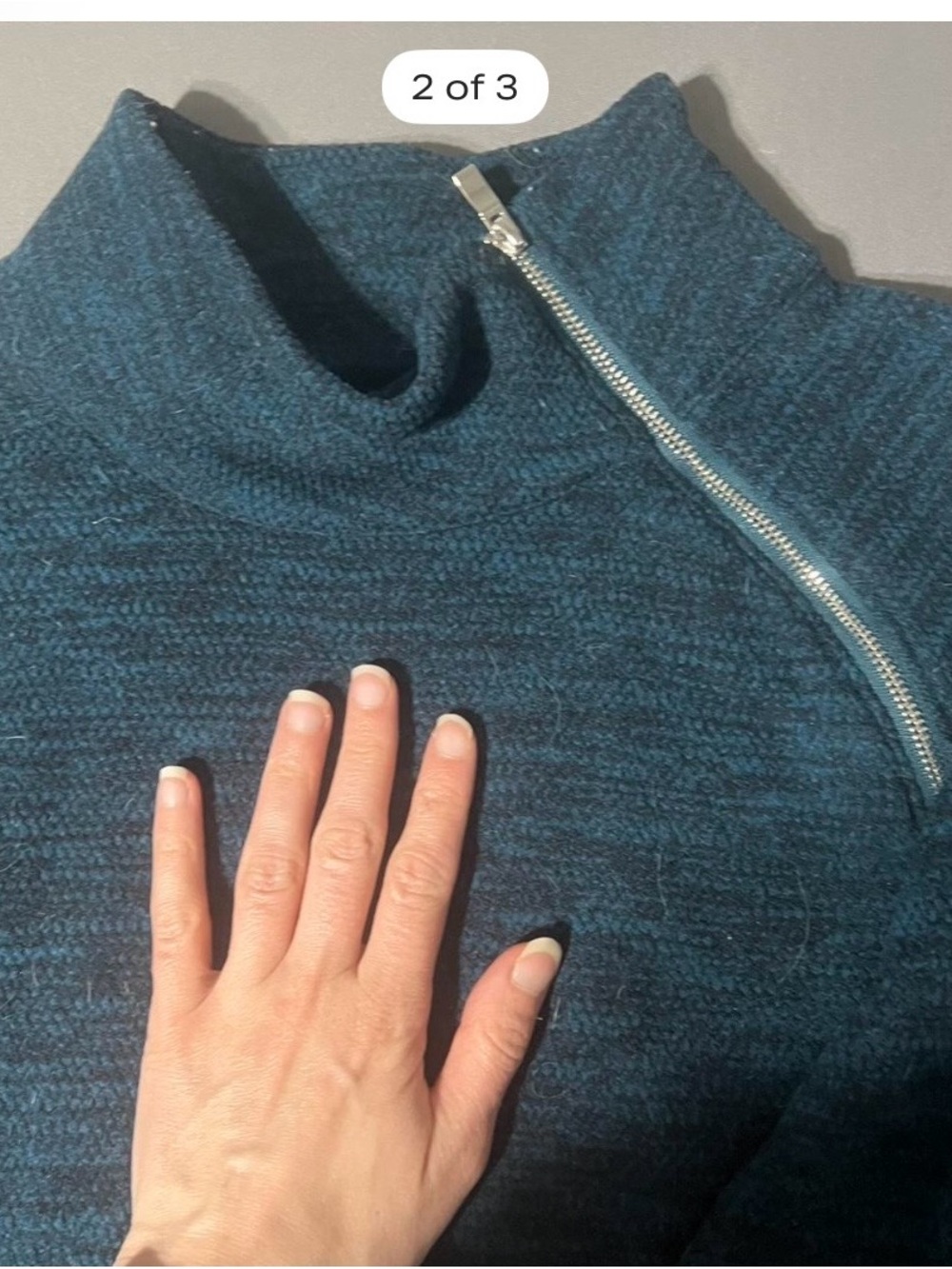 Teal Zip-Shoulder Ariat Women's Sweater